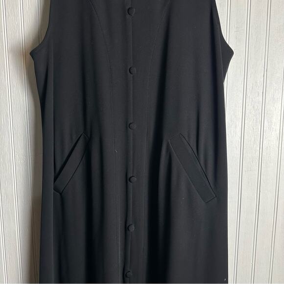 Bitte Kai Rand Black Sleeveless Button Front Dress - Picture 4 of 7